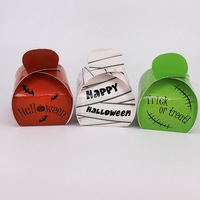 Petite boîte à bonbons mignonne pour Halloween, pour la pâtisserie, les biscuits, la décoration de fête d'Halloween, les cadeaux, l'emballage de friandises