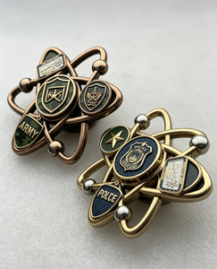 Spinner Metálico Personalizado, Diseño de Moneda Conmemorativa, Juguete Antiestrés de Aleación, Spinner Giratorio 3D para Escritorio, para Adultos, Promocional - Product Image 3