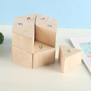 Conjunto de prismas de som de madeira para crianças, conjunto de 12 blocos de percussão para crianças, brinquedos sensoriais de atividades de ouvir e aprender para idades de 18 m + - Product Image 3