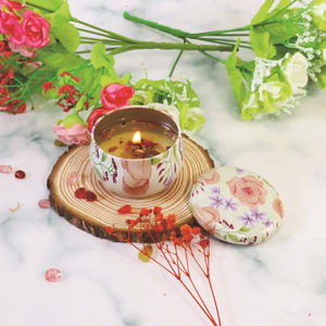 Velas Aromáticas Hechas a Mano, Velas Perfumadas <span class=keywords><strong>de</strong></span> Cera <span class=keywords><strong>de</strong></span> Soja <span class=keywords><strong>de</strong></span> Lujo con Flores Secas - Product Image 6