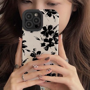 Fond blanc fleur impression souple en cuir TPU housse de téléphone portable pour Samsung Galaxy A21S A12 A32 <span class=keywords><strong>A22</strong></span> A72 A73 A23 A54 - Product Image 6