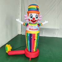 Mascotte publicitaire gonflable en tissu Oxford, personnage de dessin animé agitant les bras, avec ventilateur intégré, étanche, pour événements commerciaux et fêtes