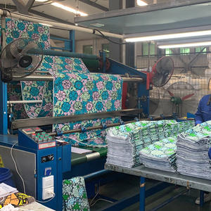 Nouvel Arrivage du Fabricant 2+4 Mètres Tissu Africain Coton Ciré Kente Or 100% Coton Ankara, Tissu Ciré <span class=keywords><strong>Doré</strong></span> Pagnes Africains - Product Image 2