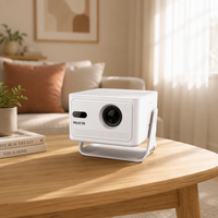 Mini projecteur HY320Max 1080P 400 ANSI Lumens LED LCD Android 14 WiFi6 BT5.4 Full HD USB pour la maison, la chambre, le cinéma, l'extérieur