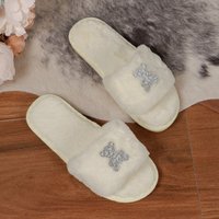 Nouvelles pantoufles en fourrure pour femme, style coréen, automne-hiver, à bout ouvert, grande taille, avec strass et personnalité