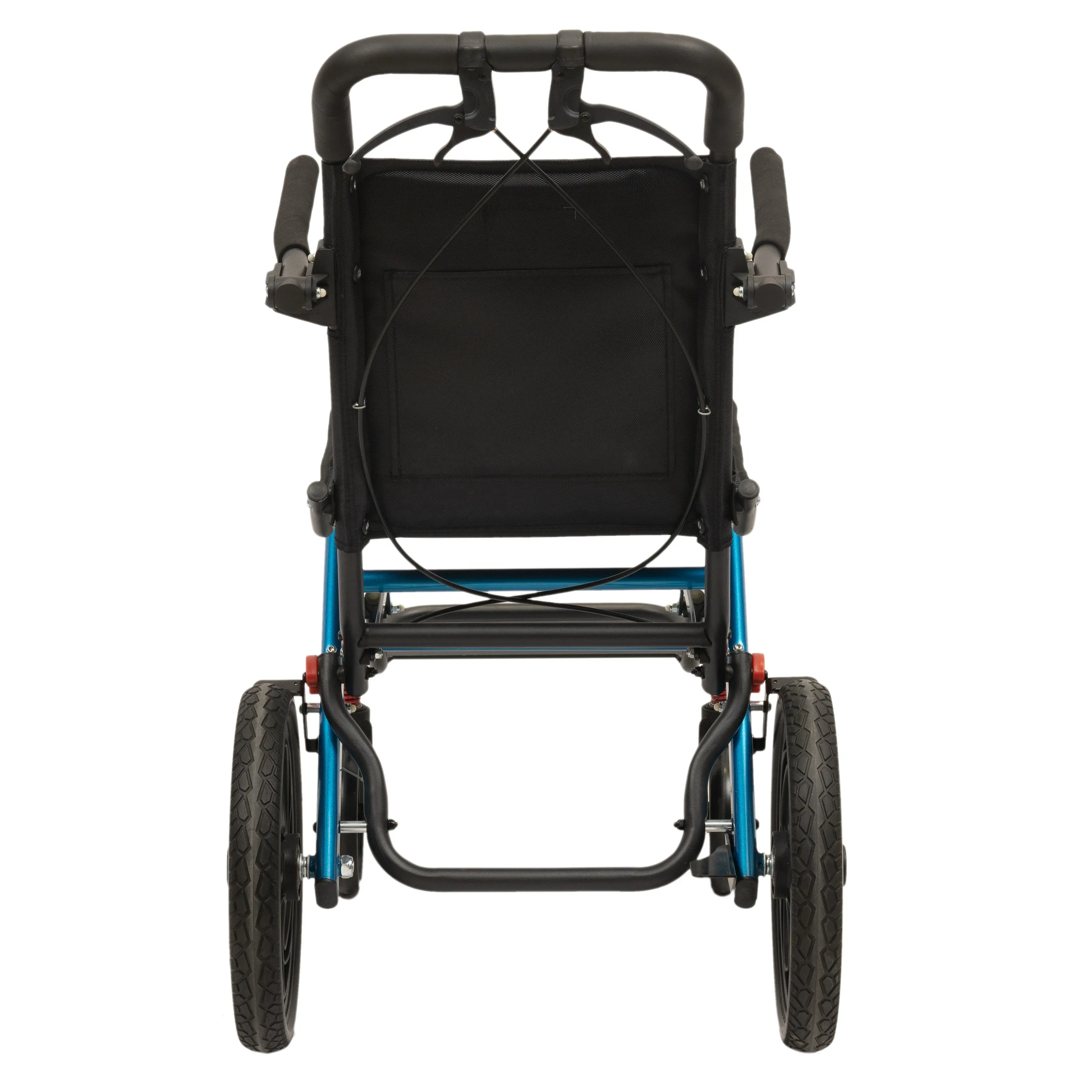 Hafif taşınabilir tekerlekli sandalyeler katlanır kendinden kilitlemeli fren manuel tekerlekli sandalye çocuklar açık kullanım için