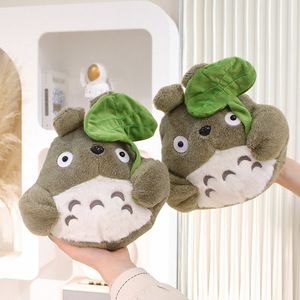 Peluche <span class=keywords><strong>Totoro</strong></span> <span class=keywords><strong>Feuille</strong></span> de Lotus Mignonne de Dessin Animé, Cadeau d'Anniversaire pour Enfants, Cadeau de Fête, Cadeau pour Couple, Jouet à la Machine à Pinces, Pendentif, Jouet Apaisant - Product Image 2