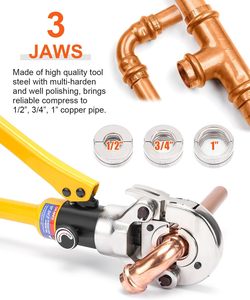 Tragbares Hochdruck-Hydraulikwerkzeug-Kit CW-1632 Handbuch Press werkzeug Edelstahl U TH <span class=keywords><strong>M</strong></span> V Matrizen Crimpen Kupfer rohr Sanitär - Product Image 5