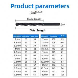 工業用HSS高速スチールストレートシャンクツイストドリルビット<span class=keywords><strong>2</strong></span>-14mm (<span class=keywords><strong>2</strong></span>/<span class=keywords><strong>3.2</strong></span>/4.<span class=keywords><strong>2</strong></span>/6mm) 掘削ツール - Product Image 6