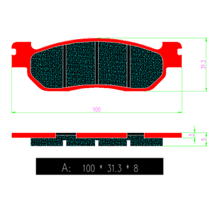 Plaquettes de frein de moto de vente directe d'usine plaquettes de friction de moto pour Yamaha TW 200XT <span class=keywords><strong>250</strong></span> RXS115 <span class=keywords><strong>YZF</strong></span> 1000R1 <span class=keywords><strong>YZF</strong></span> 600R6 FA445 - Product Image 4