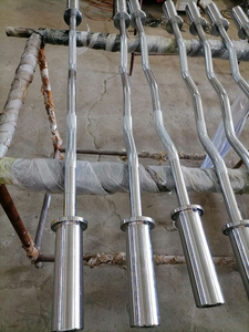 Ensemble de barres d'haltères ZY Commercial, barre <span class=keywords><strong>EZ</strong></span> Curl standard de 50 mm, barres d'haltères filetées avec support de rangement pour salle de sport - Product Image 3