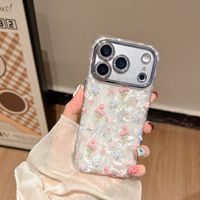 Coque tendance motif tulipe pour iPhone 17 Pro Max, compatible iPhone 15, 13, 12, 14, protection intégrale pour filles