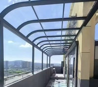 Designs modernes, toits en polycarbonate, abri de voiture en métal, garage, auvent à toit arqué, abri de voiture extérieur en aluminium