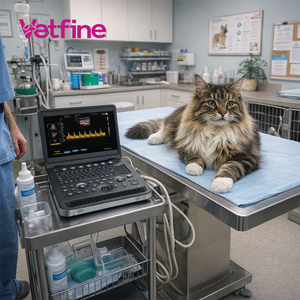 Fabrieksverkoop draagbare veterinaire echografiemachine B-ultrasone scanner voor gebruik op koeien, paarden, rundvee, paardendierenklinieken en boerderijen. - Product Image 1