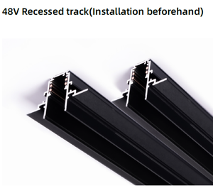 Hiện đại 48V điện áp thấp H hồ sơ trong nhà LED theo dõi hệ thống ánh sáng Đường Sắt Phụ kiện kết nối hiệu quả cao chiếu sáng trong nhà - Product Image 4