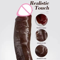 Dildo réaliste Top Cock noir, grand pénis, jouets sexuels anaux pour adultes, stimulateur de point G pour femme, masturbateurs vaginaux et strap-on.