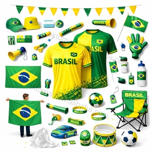 Artículos Promocionales para Eventos Deportivos, Kit para Fanáticos: Sudadera con Capucha, Gorra, Mochila, Botella, Toalla Refrigerante, Cordón, Llavero, Bandera para Engajamiento con el Público - Product Image 3