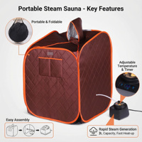Máquina de Spa Privada para Uso Doméstico, Diseño Ligero y Plegable, Mini Carpa Portátil, Caja de Sauna de Vapor Húmedo