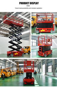 Plataforma elevadora de tijera para terrenos accidentados, con tracción 4x4 para sitios de construcción y agricultura en Brasil - Product Image 2