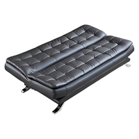 Canapé-lit pliable en similicuir convertible avec coussin compressé pour bureau, réception, salle de réunion, salle d'attente