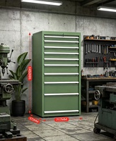 Armoire de rangement d'outils multifonctionnelle à dix tiroirs, robuste, en fer, verrouillable, pour garage, atelier, couleurs/tailles personnalisables