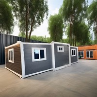 Maison conteneur extensible 3 chambres en gros, maisons modulaires préfabriquées en acier, design moderne, couleur/taille personnalisables, respirantes 1