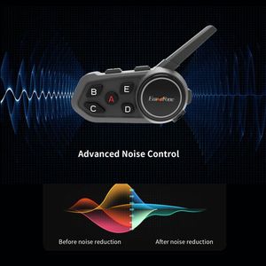 S6 1200M 6 coureurs sans fil Bluetooth moto casque interphone communicateur pour motos interphone moto casque écouteur - Product Image 5