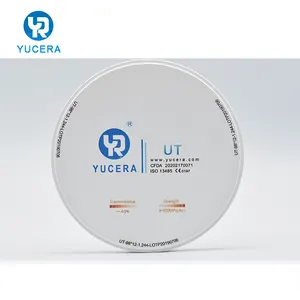 YUCERA牙科氧化锆块98毫米UT用于牙科贴面牙齿