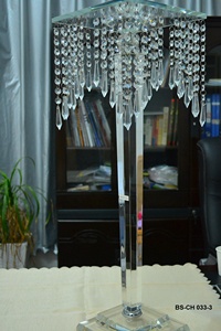 Portacandele a Colonna in Cristallo K9 Argento BS-CH 033 con Stampa UV, Fatto a Mano, per Matrimoni e San Valentino - Offerta Speciale - Product Image 4