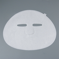 Masque facial en tissu de soie 100% naturelle 30GSM Tissu de masque facial non tissé