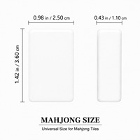 Jeu de Mahjong Américain Blanc Perle, 160 Pièces en Acrylique Effet Ondulation, Jeu de Table pour Fêtes de Famille et Cadeau de Fêtes