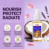 Huile de massage corporelle bio pour femmes enceintes, hydratante en profondeur, raffermissante, hypoallergénique, sans parabène, végane, pour le ventre de grossesse