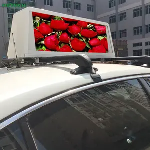 Telhado de carro à prova d' água, display led, móvel, 4g, placa de bilhete p5, display de topo