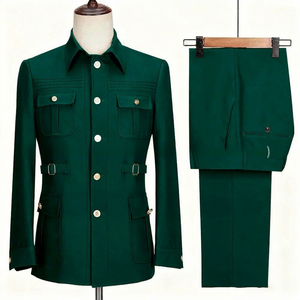 <span class=keywords><strong>Completo</strong></span> da <span class=keywords><strong>Uomo</strong></span> con Perline per Matrimoni e Abbigliamento Formale - Elegante Outfit da Sposo per Occasioni di Lavoro - Product Image 5