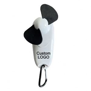 CJX884 Custom Logo <b>Mini</b> Hand-Printing Portable Climbing Carabiner Fan With LED <b>Torch</b> Light for Automotive Use and Welcome Gifts - Product Image 1