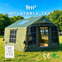 Tente Cabine Gonflable 9m Quatre Saisons Étanche en PVC à Montage Rapide avec Fenêtres en Maille Intégrale Respirantes pour l'Extérieur – Vente Directe Usine