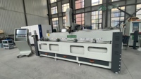 Machine de perçage et de fraisage CNC à profilés en alliage d'aluminium servo-électrique OUWO 3200 mm avec table inclinable pour l'industrie des fenêtres et des portes