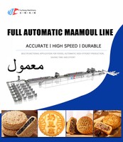 Línea de Producción de Maamoul Totalmente Automática, Multifuncional, de Alta Eficiencia, Fabricación Continua, Acero Inoxidable 304, PLC, Nueva