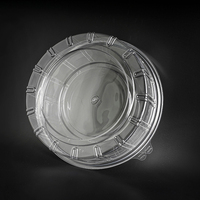 Antibuée Gel Alimentaire 8 11 pouces Dôme Transparent Jetable En Plastique Gâteau Conteneur PET Transparent Rond Gâteau Boîte D'emballage avec Couvercle