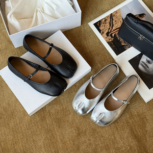 Zapatos de Cuero Vintage Franceses de Primera Calidad para Mujer, Nuevos Zapatos Casuales Planos con Suela Suave y Versátiles, Ideales para Combinar con Vestidos - Product Image 2