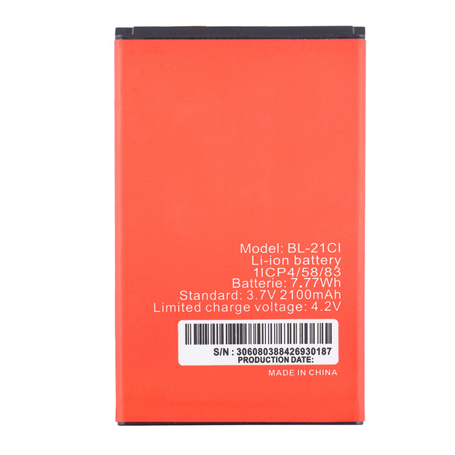 High Quality New Original Battery for Tecno Itel BL-21CI Smart Itel Mobile Phone A33 BL-21C1 Bl-21Ci 2100mAh Digital Battery