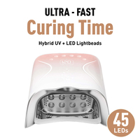 Sèche-ongles professionnel sans fil rechargeable 115w à séchage rapide, lampe à ongles LED UV pour salon