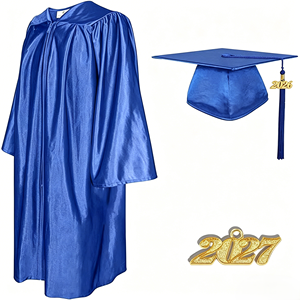 Robe de Cérémonie de Remise des Diplômes 2026 Bleu Royal Brillant avec Toque pour Adulte – Robe de Remise des Diplômes ou Robe de Remise des Diplômes Universitaire - Product Image 1
