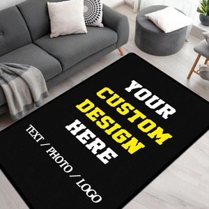 Alfombra Personalizada con Foto, Alfombra con Logotipo, Alfombra Suave Lavable Antideslizante para Sala de Estar, <span class=keywords><strong>Alfombras</strong></span> para Sofá, Dropshipping, Alfombra Personalizada - Product Image 1