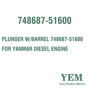 Pistonu W/varil 748687-51600 için YANMAR dizel motor