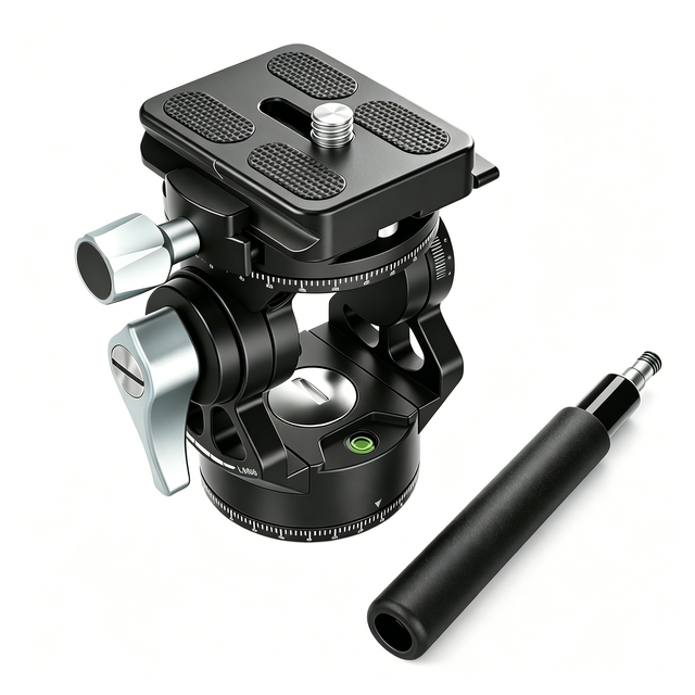 H3 Video Tripod Head Lightweight Mini Tilt Pan Mount Arca Swiss Quick Release Plate Panoramic Fluid VideoHead Dslr Camera Tripod