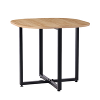 Ensemble de table à manger ronde moderne de luxe en MDF de haute qualité avec 4 chaises, échantillon gratuit