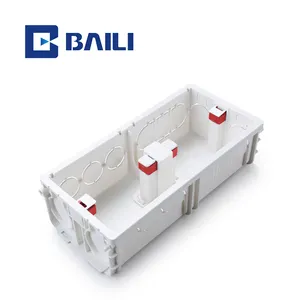 Baili BLK-01-86 type 50H PVC Flush mounting Electrical switch socket box L1 L2 L3 bottom box 86 junction box