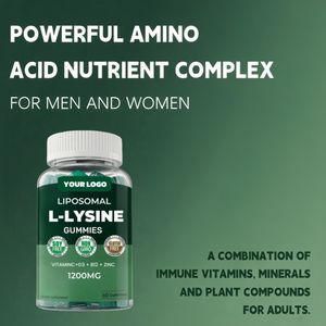 Venta caliente línea de producción 98 Poly L lisina metionina vitamina humana grado alimenticio glicinato suplementos L-lisina gomitas para hombres - Product Image 5