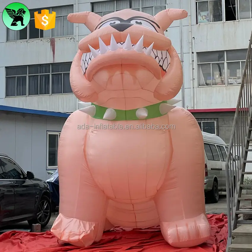 Event Promotional Inflatable Animal Customized 3.5m Party Bulldog Cartoon Inflatable For Sale A7888